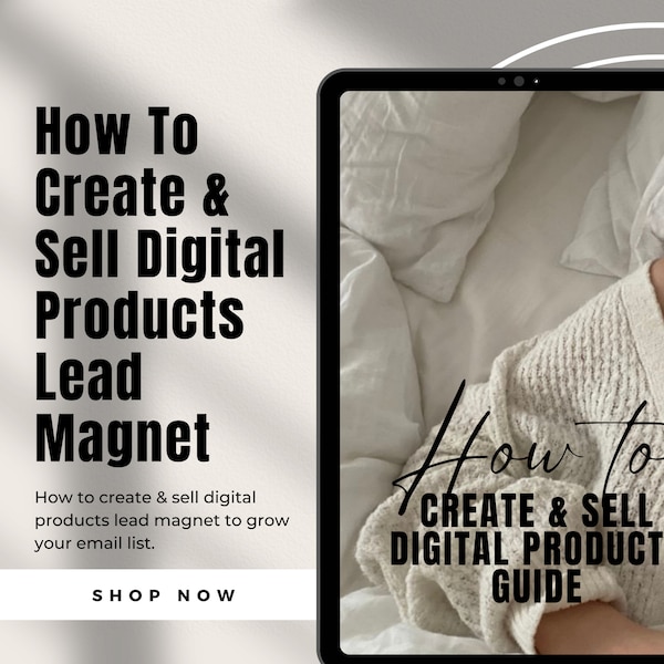 DFY Guide: How To Create & Sell Digital Products Lead Magnet, How To Guide , Email Marketing done for you guide