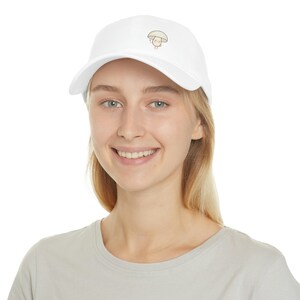 Micro Dose Schroom Mushroom Low Profile Baseball Cap, 100% Cotton Twill, Customizable Magic Mushroom Design, Adjustable Velcro®