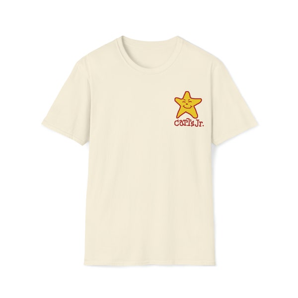 Carl's Jr. Artistic Logo Tee | Vintage Inspiration, Unisex, 100% Cotton, Eurofit