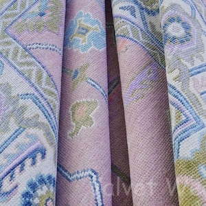 Pink Oushak Rug Hand Knottes Persian Oushak rug Turkish Look Rug Contemporary oushak colorful oushak Muted Pink Rug 5x8 small rug hall Gifts