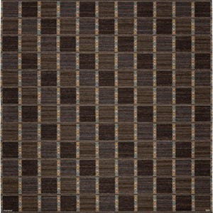 Swedish Marianne Richter Inspired Kilim Rug – Handwoven Wool Flatweave – Brown Black Geometric Check – 6x9 8x10 9x12 Living Room Carpet