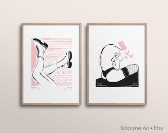Coquette Prints, Downtown Girl Poster, y2k Room Decor, Dopamine Decor, Girly Wall Art, Maximalist Wall Art, Digital Prints