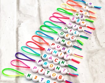 Abbreviation Knitting Stitch Markers Instructional Markers Identifier Marker colourful