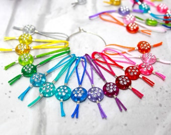 Stitch Markers for knitting sparkly