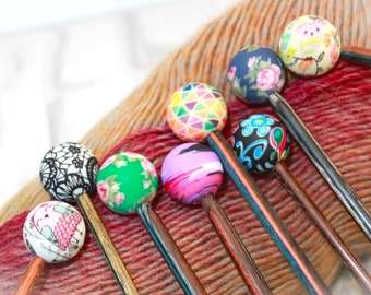 Mix & Match Knitting Needle Stitch Stoppers Silicone Point Protectors (Set of 2)