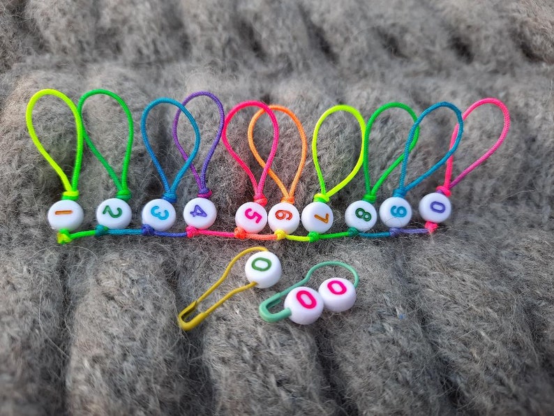 Row Counter Chain Row Counter for Knitting Numbered Row Counter