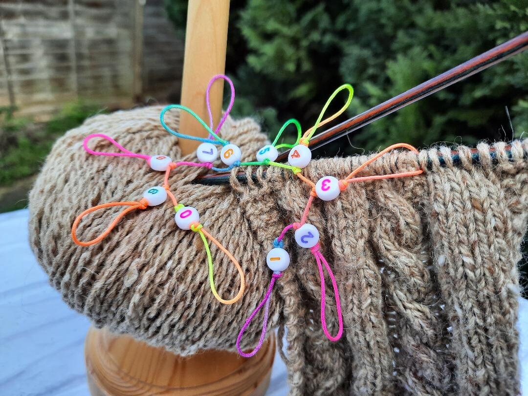 Row Counter Chain Row Counter for Knitting Numbered Row Counter