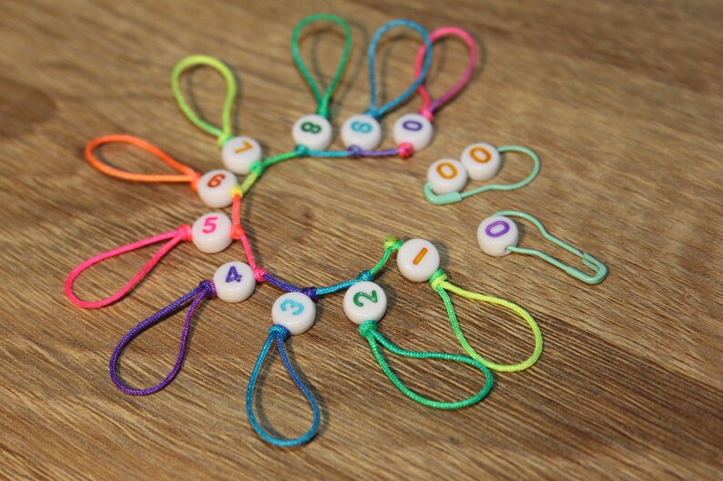 Row Counter Chain Row Counter for Knitting Numbered Row Counter