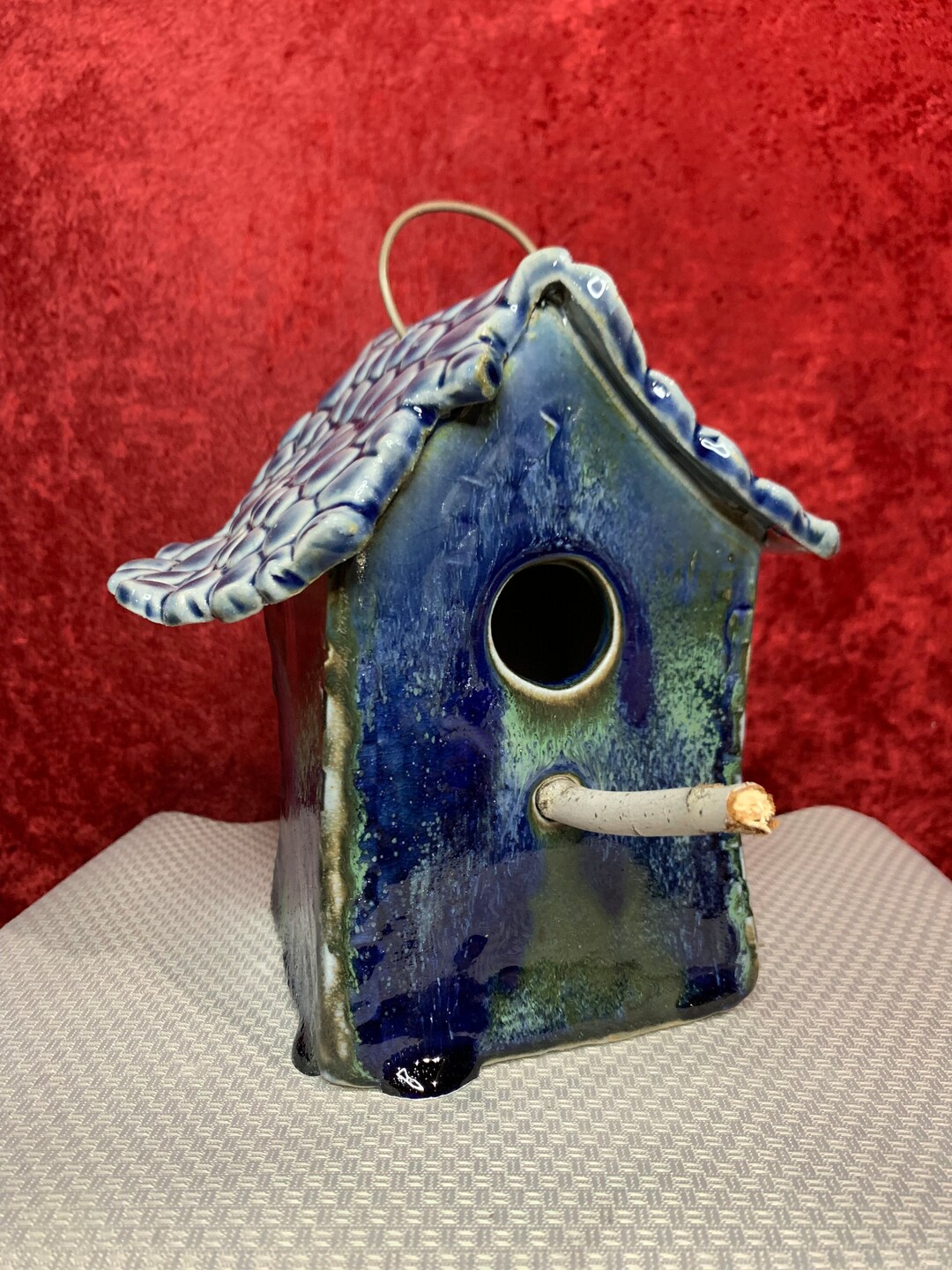 Adorable Blue/green Bird House Etsy