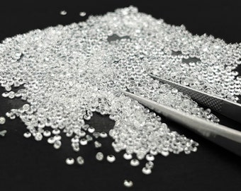 3 mm to 5 mm Lab Grown Diamond Round Cut Loose Diamond White Diamond Gemstone Quality Diamond for Jewelry Making DEF & VVS-VS Grown Diamond