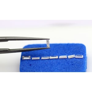 4x2mm 6 Stück Baguette Cut Lab Gewachsen Diamant Def Vs1 CVD Diamant Für Liebe Baguette Cut Diamant Ring Für Ring Schmuck Lab Grown Diamond
