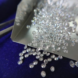 1.30mm 30 pcs Round Brilliant Cut Diamond, Lab Grown Diamonds, LGD Diamond, Lab Grown Diamond loose Gemstone lot Diamond For Ring