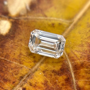 0.20 Carat Lab Grown Diamond D Color Vs  Emerald cut Diamond / Created Diamond For Ring / Cvd Emerald cut Lab Grown Diamond Ring For Jewelry