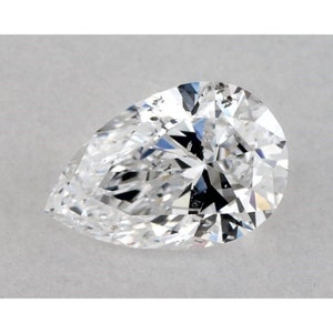 0.051 Carat Pear Cut Lab Grown Diamond Loose For Ring / Pear Cut Eco Friendly Diamond Loose For Gift / Conflict Free Diamond Loose For Her