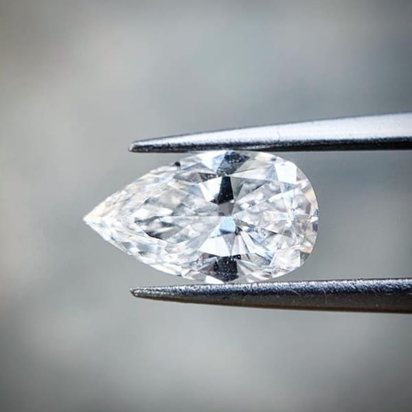 Hpht Diamant, beste Qualität Birne Lab gewachsen Diamant, CVD lose Diamant von VS Purity Def Color Lab gewachsen Diamant für Ring Birne 3x2 bis 7x5mm