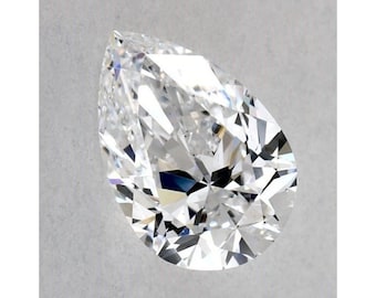 0.080 Carat Pear Cut Lab Grown Loose Diamond: DEF VS Clarity