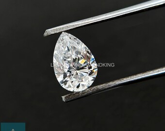 Pear Cut CVD Lab Grown Diamond: DEF VS, 0.10-1.00 Cts Loose Gemstone