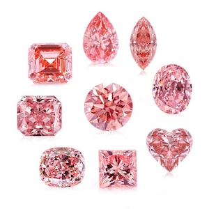 Lab Grown Loose Pink Diamond: CVD, VVS-VS Clarity