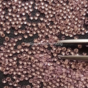 2.80 MM Round Cut Pink Lab Grown Diamond: Loose Stone