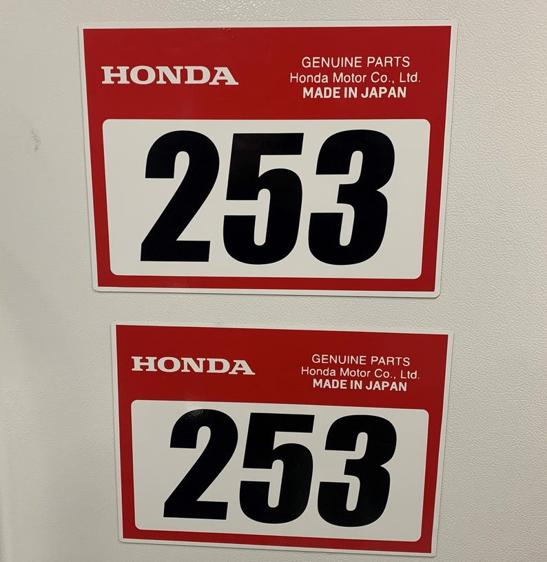 Race Car Number Cards Vinyl Etsy