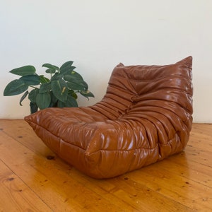 Brown TOGO Style Single Seat Lounge Chair 
