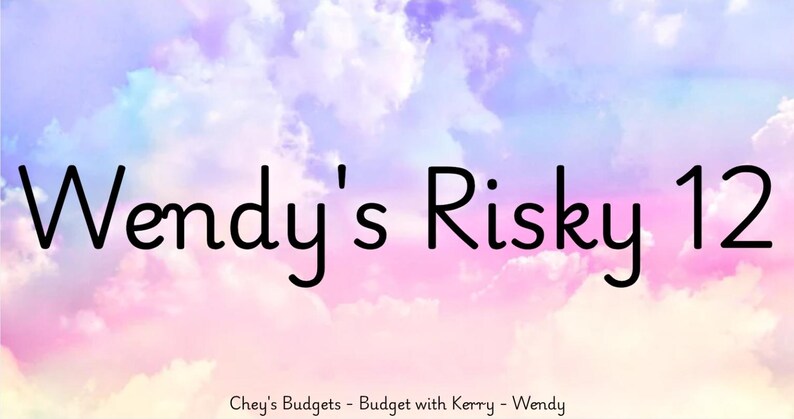 Cursive Risky Wendy's Risky 12 - A6 Insert - Etsy