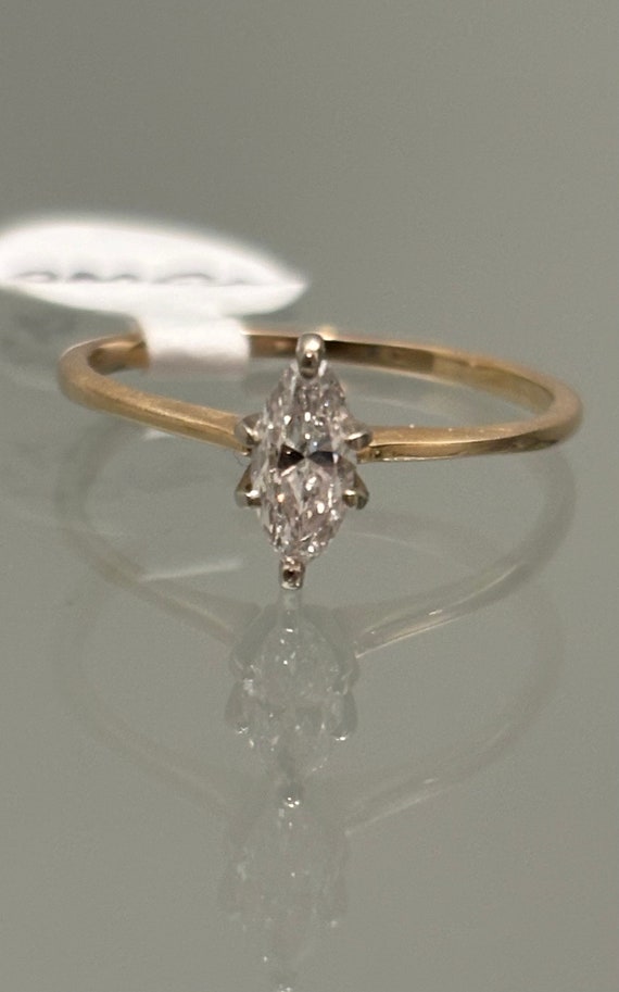 Vintage Marquise Diamond Engagement Ring