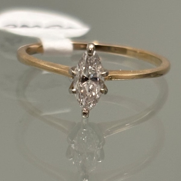 Vintage Marquise Diamond Engagement Ring