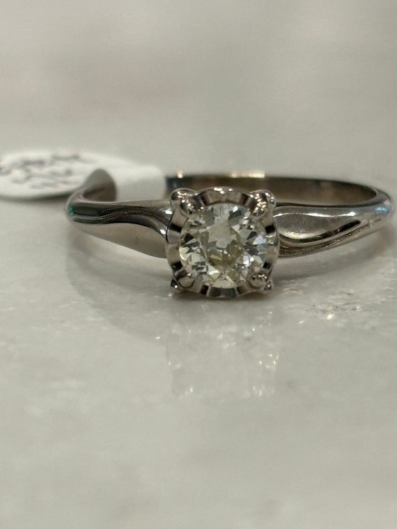 Vintage 1950’s  1/2 ct Diamond Engagement Ring