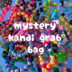 Random Assortment 6 total Kandi Bracelets Rave EDC Plur Trade Cute Kawaii  Charms