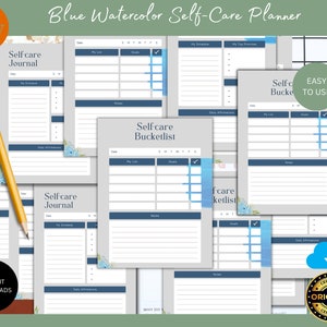 Self Care Checklist, Self-Care Planner, Selfcare Journal Tracker, Wellness Planner Printable, Daily Wellbeing, Mindfulness Mental Health Kit