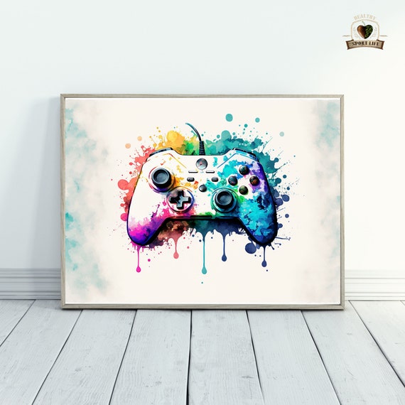 pack of 9 Gaming poster, SIze A4 (8.3×11.7 inches) Includes adhesive tape  on backside ,Wall Sticker For Gaming Room. Paintings & Posters