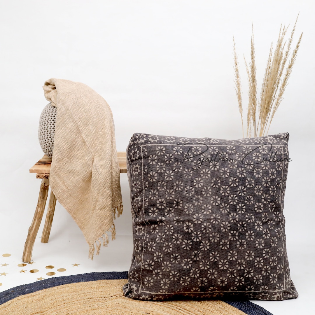 Bohemian Large Floor Pillow Cover French Cushion Cover Boho Etsy