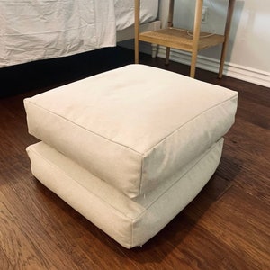 100% Organic Linen Cushion Cover Light Soft Floor Hemp Sofa Futon Comfortable Handmade French Cushion Meditation Linen Zabuton Cushion Cover