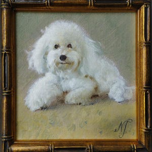 Personalized Dog or Cat Portrait – Custom Oil Painting from Photo, Hand-Painted on Canvas, Christmas & Birthday Gift Idea