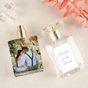 Custom Photo Perfume Bottle, Mother Of The Groom, Mother Of The Bride, Gift From Bride, Mother In Law Wedding Gift, Wedding Gifts