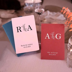 Personalized Wedding Vow Books, His And Hers Vow Booklet, Speech Notebook, Notebook For Bride And Groom, Books To Bride To Be