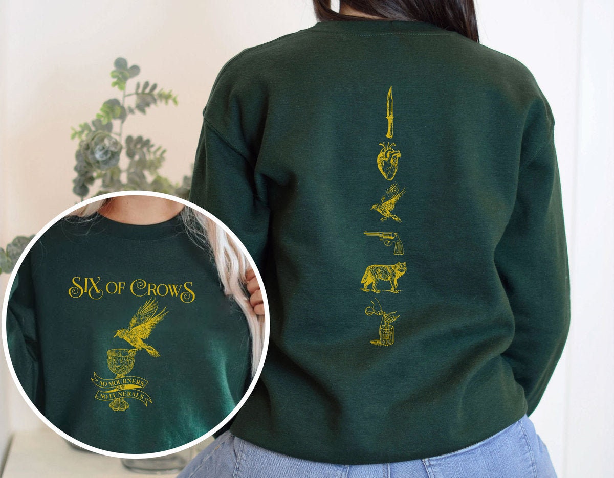 Six of Crows Double Sided Crewneck Sweatshirt/Tshirt ,Shadow and Bone
