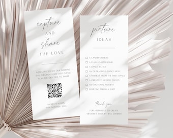 Erfassen Sie die Liebe QR-Code-Karte, ich spioniere Hochzeitsfoto-Schnitzeljagd-Spiel aus, Spaß-Empfangsspiel, sprenge Telefone, die druckbare Gastaktivität Wedding sind