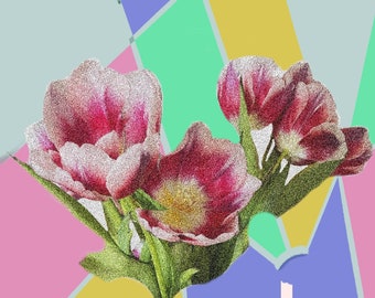 Arte abstracto de la cocina, descarga digital
