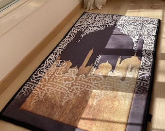 Tapis de prière islamique, cadeau islamique, tapis de prière rembourré, tapis de prière rembourré, Sejadah, peluche islamique Masala, tapis de prière en mousse, tapis de prière arabe