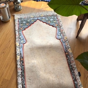 Luxe gebedskleed, gebedskleed voor moslim, gebedskleed, Ottomaans gebedskleed, Eid-cadeau, ramadan, huwelijkscadeau, Janamaz, Sajjada, Gebetsteppich