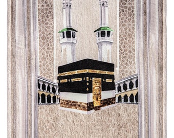 Tapis de prière, tapis de prière, cadeau du ramadan, tapis rembourré musulman, tapis islamique, Sejadah, cadeau de l'Aïd