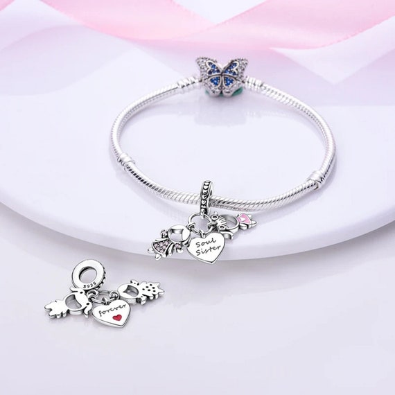 ✨PandoraパンドラBracelet w 3sparkling charms