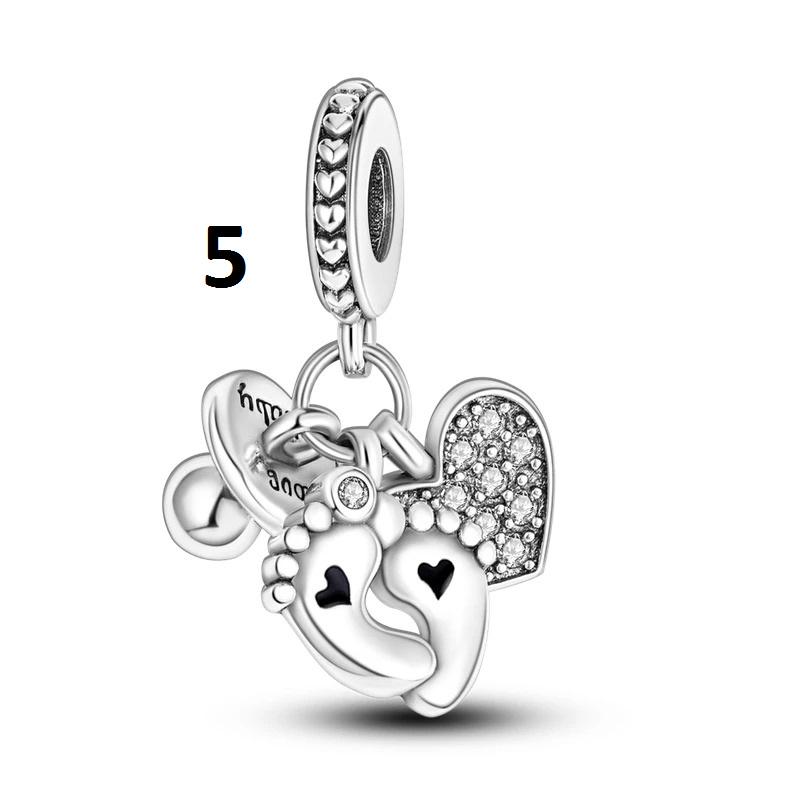 NJXINJIABO 925 Sterling Silver Infinity Family Love Charms - Cute Dangle Pendants For Bracelets & Necklaces, Perfect Gift For Women & Girls