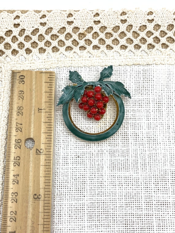 Vintage Sandor Strawberry Brooch Pin - image 3