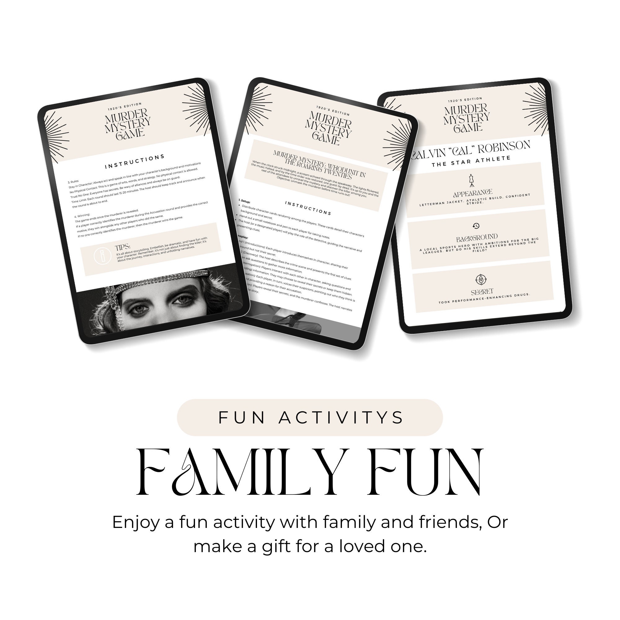 Murder Mystery Game Instant Download and Print Escape Room Kit ...