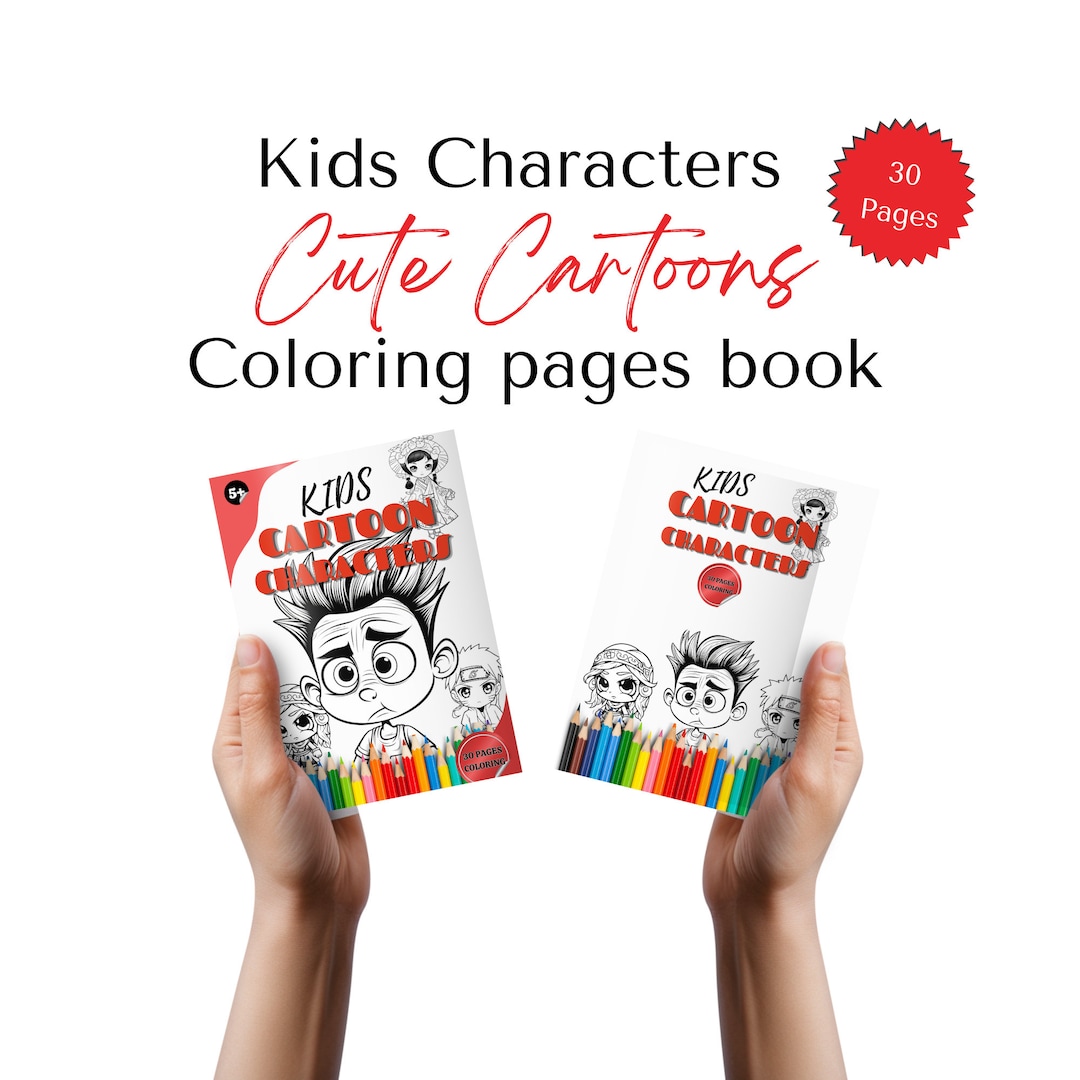Cartoon Coloring Book, Coloring Book, Adult Coloring Book, Books Color