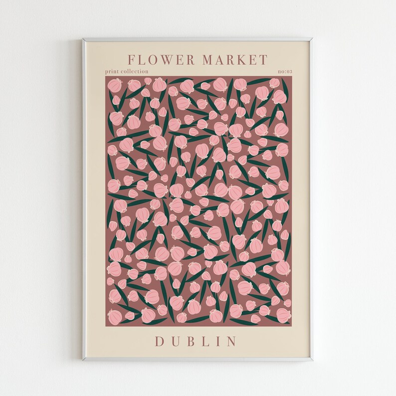 Dublin Flower Market Rosemary Poster Spring Floral Printable Botanical