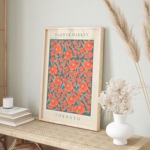 Póster del Mercado de Flores de Toronto: Ilustración botánica (Descarga digital)